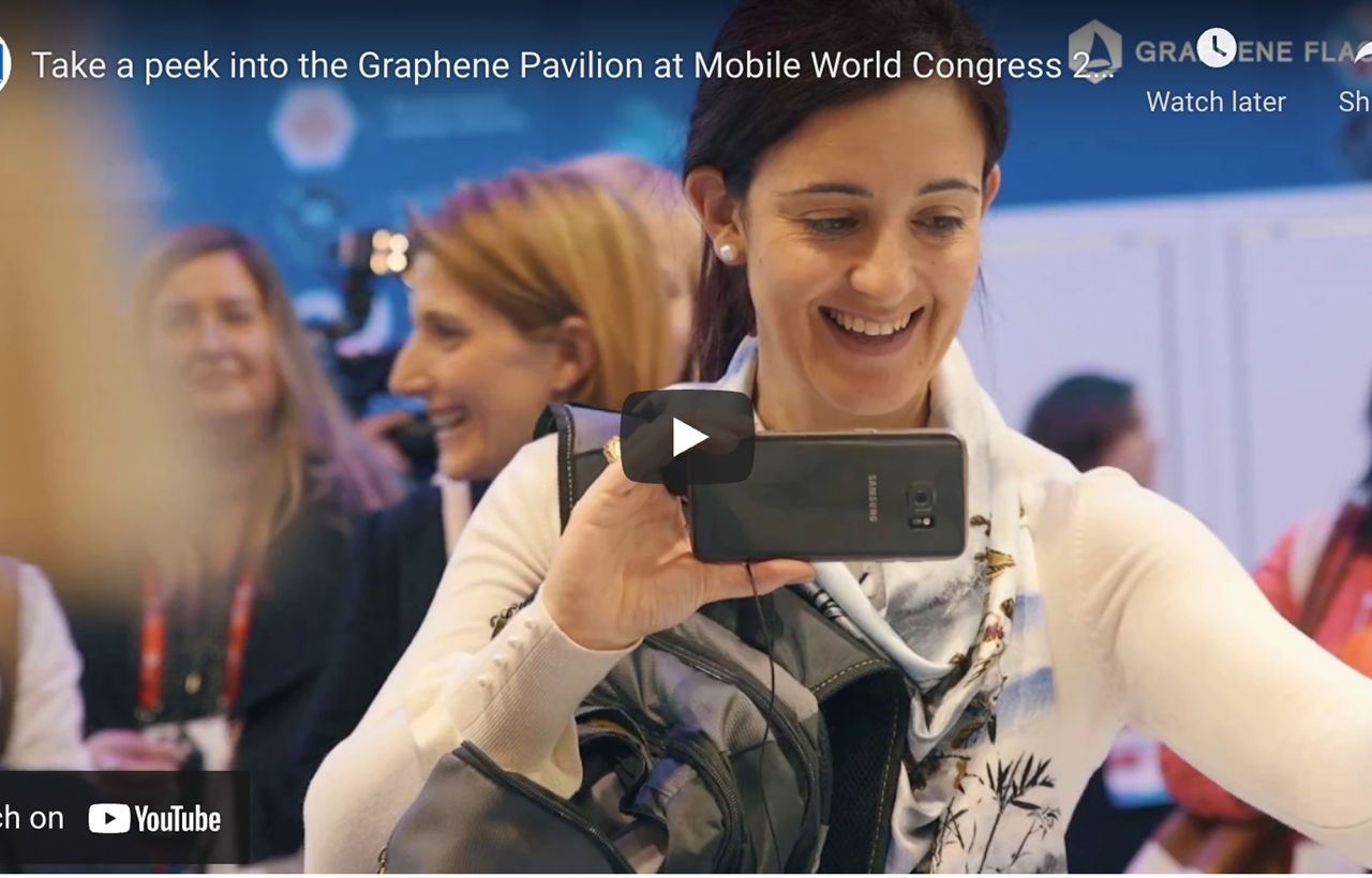 Video highlighting the Graphene Pavilion at Mobile World Congress 2018