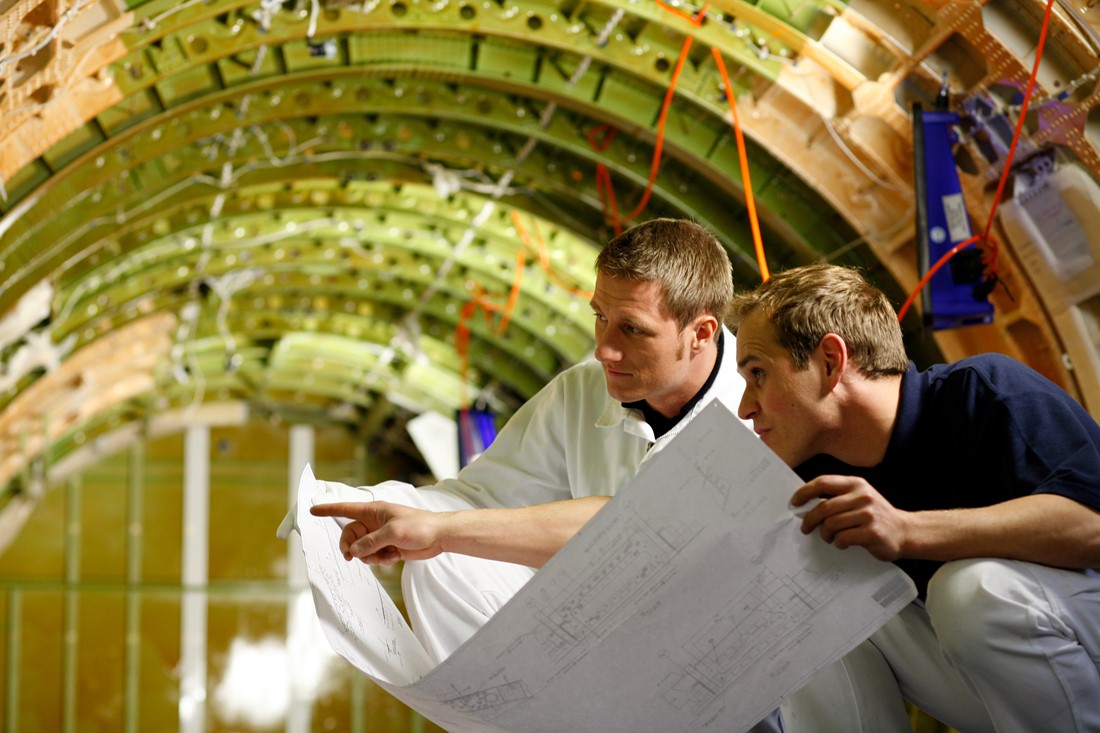 Deliberating over aircraft system modifications (credit: Lufthansa Technik).