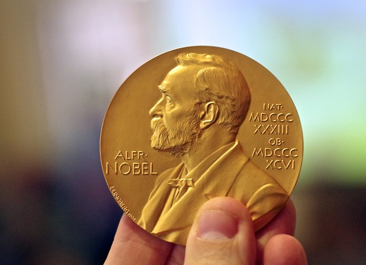 Nobel Prize gold  medal