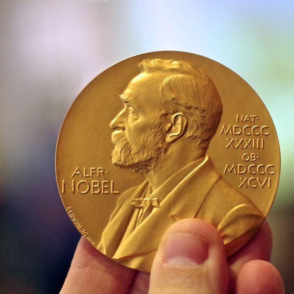 Nobel Prize gold  medal