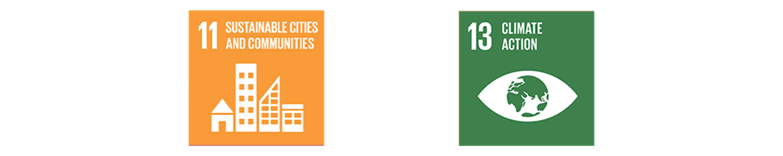 SDG #11 and #13 - Sustainable Cities and Communities - Climate action.