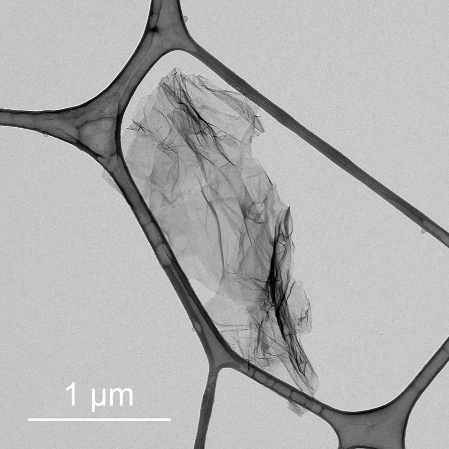 A TEM image of Graphitene’s HCGtaken at Tartu University (Estonia), one of Graphitene’s more than 40 academic collaboration partners in Europe and Asia. Image credit: Graphitene