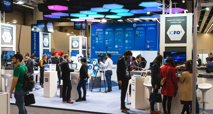 Graphene Flagship stage at Mobile World Conference