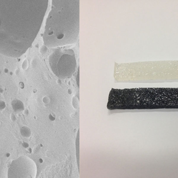 Inspired by natural foams, researchers have developed graphene-containing composite foams by fermenting with yeast. The process gives the multifunctional composites unusual electrical and mechanical properties.