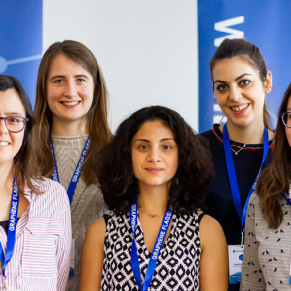 Seven attendees of the Women in Graphene event.