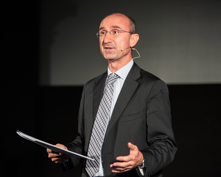 Marco Molina CTO Space Line Of Business For Leonardo at the Graphene Flagship's 2018 Marketplace event