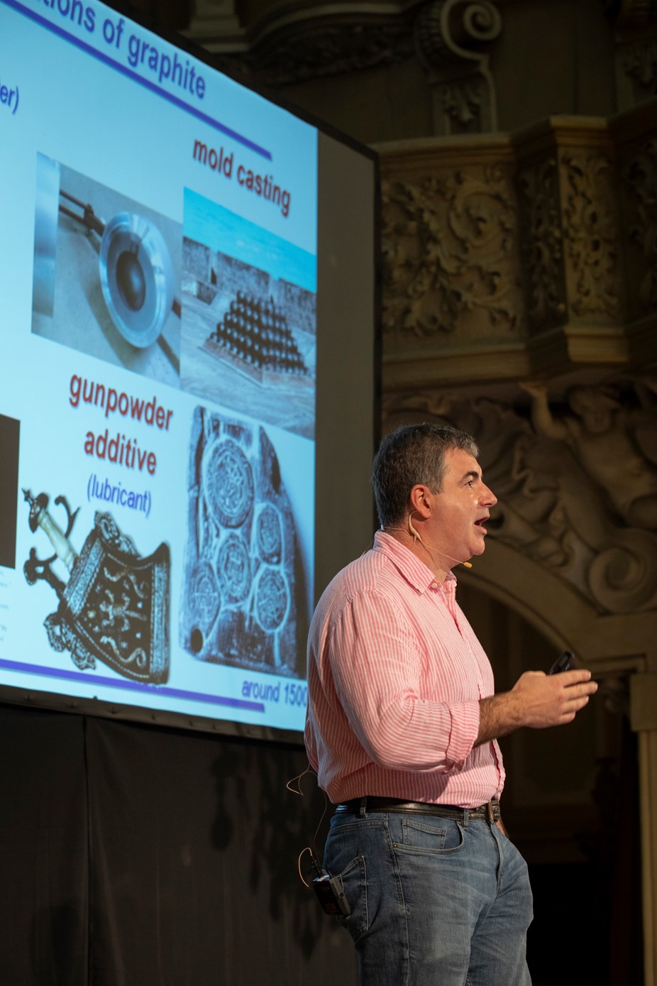 Konstantin Novoselov presents at the Graphene Flagship's Marketplace event