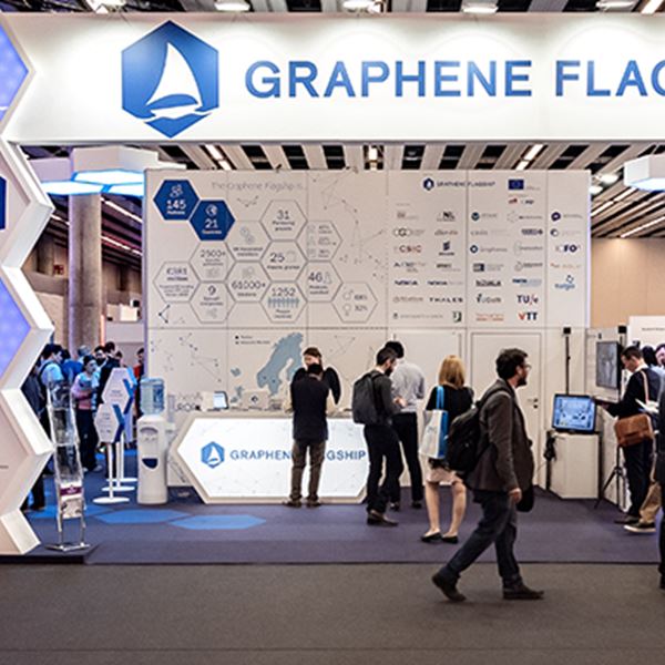 Graphene Flagship booth at MWC in Barcelona