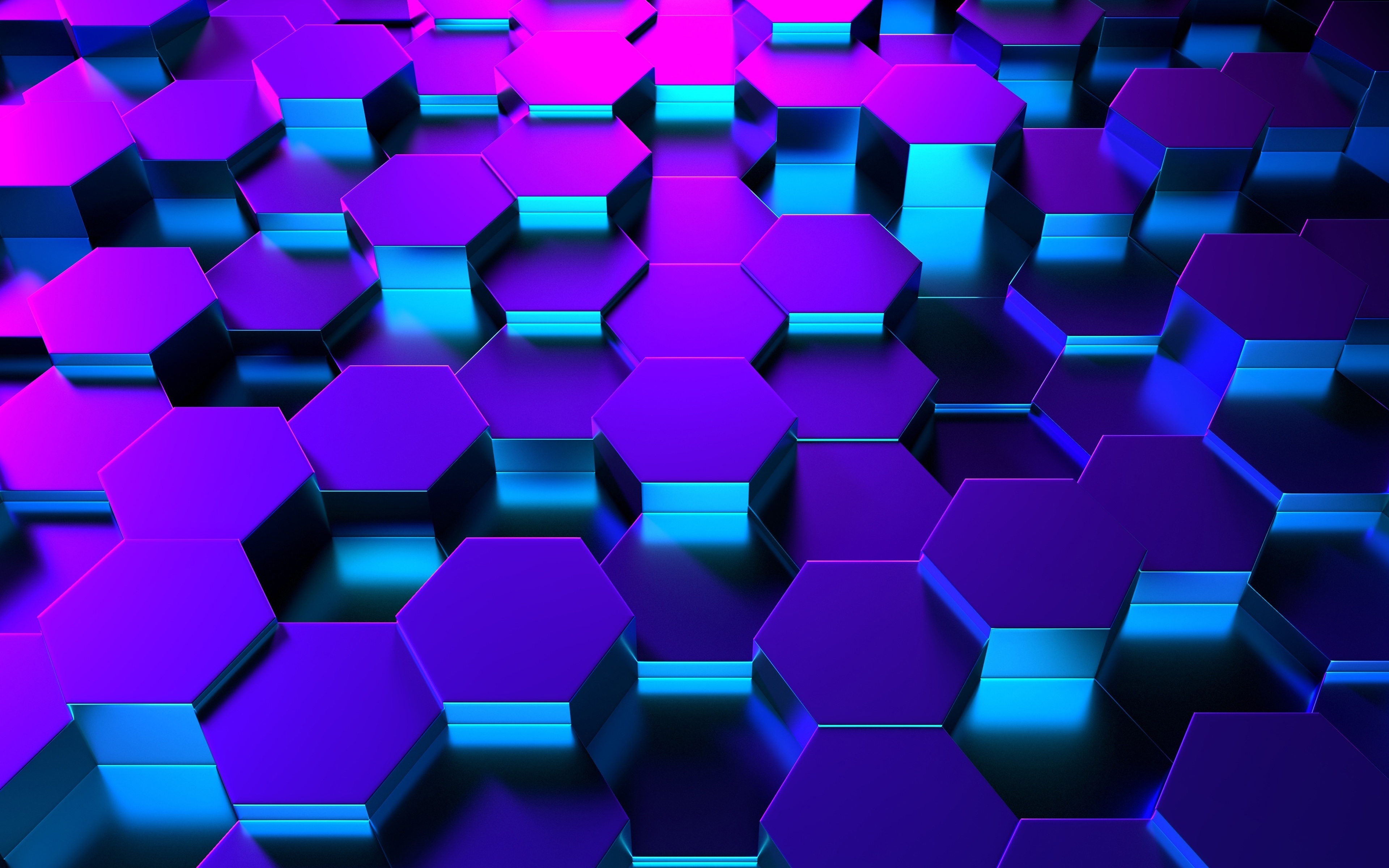 Purple hexagons representing graphene.