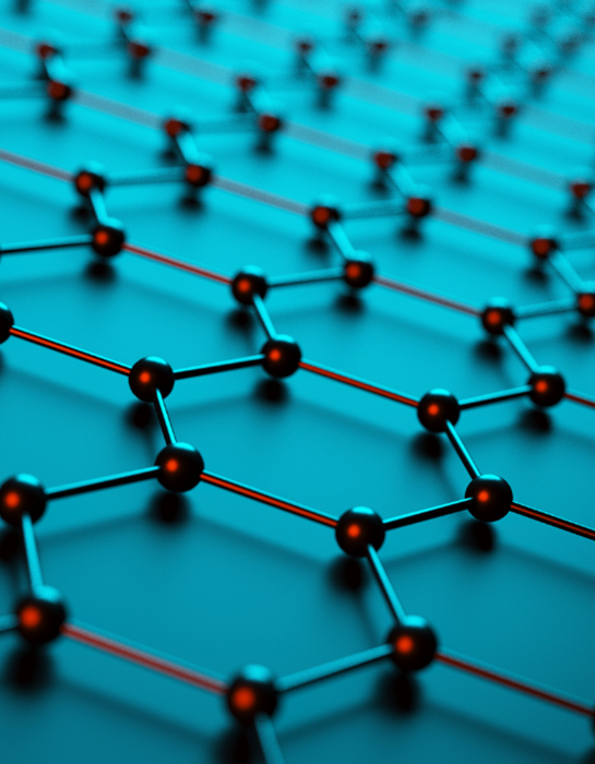 Hexagons, standardisation is crucial to the application of graphene and related materials in products.