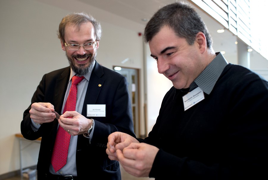 Graphene Flagship Director, Jari Kinaret, and Nobel Laureate Konstantin Novoselov