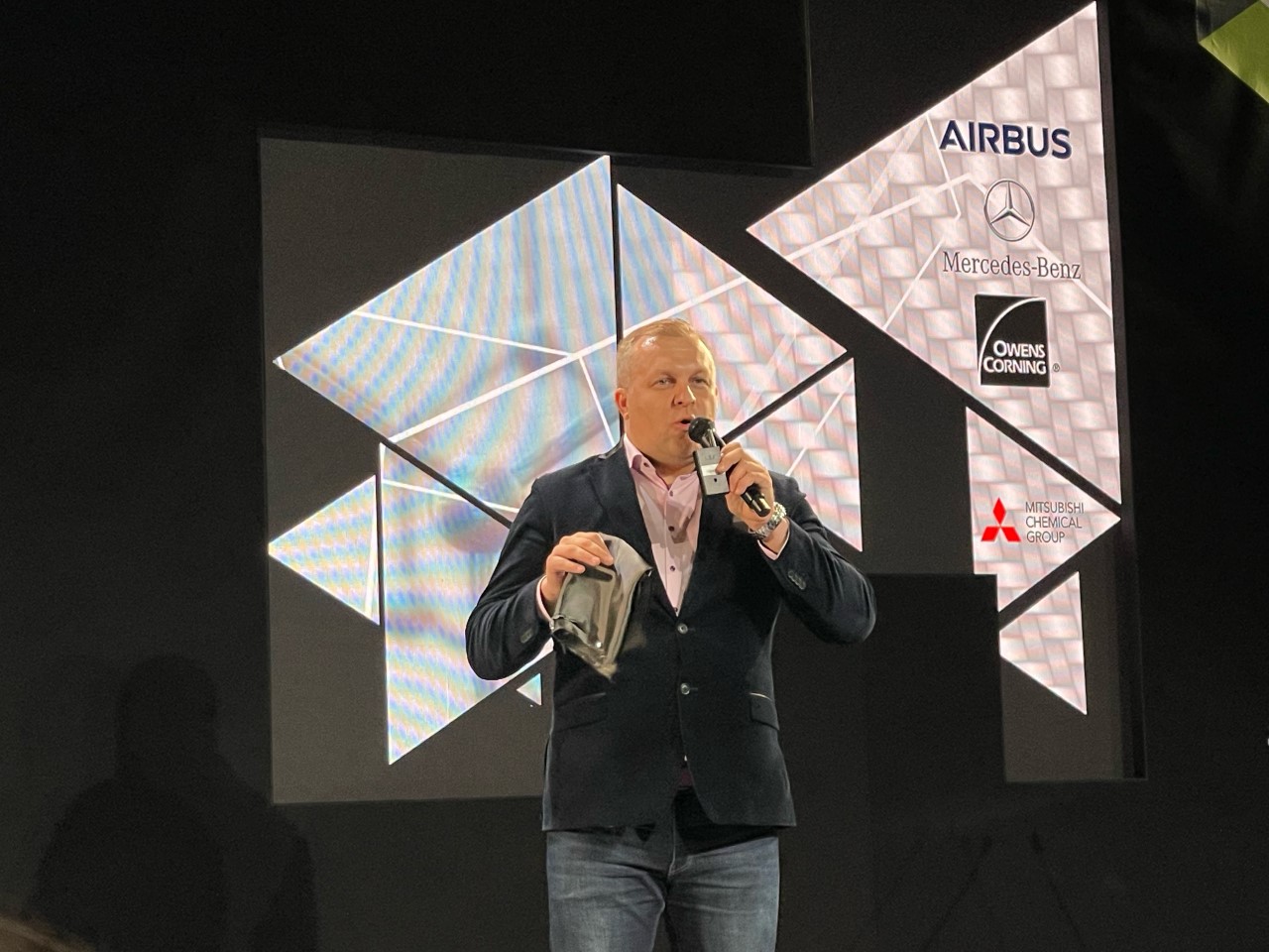 Founder and CEO of Grafren, Erik Khranovskyy, at JEC World 2023