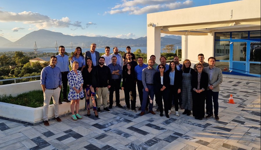 GRAPHERGIA team at their kickoff meeting in Patras.