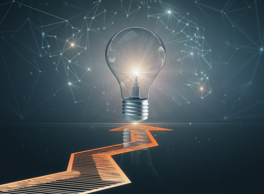 light bulb. innovation concept.