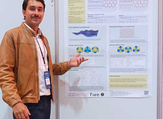 Robin Smeyers Poster Winner in Fundamentals Graphene Week 2024