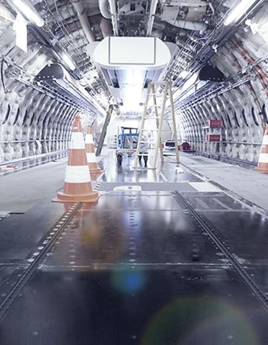 Aircraft modification is an exercise in precision (credit: Lufthansa Technik).