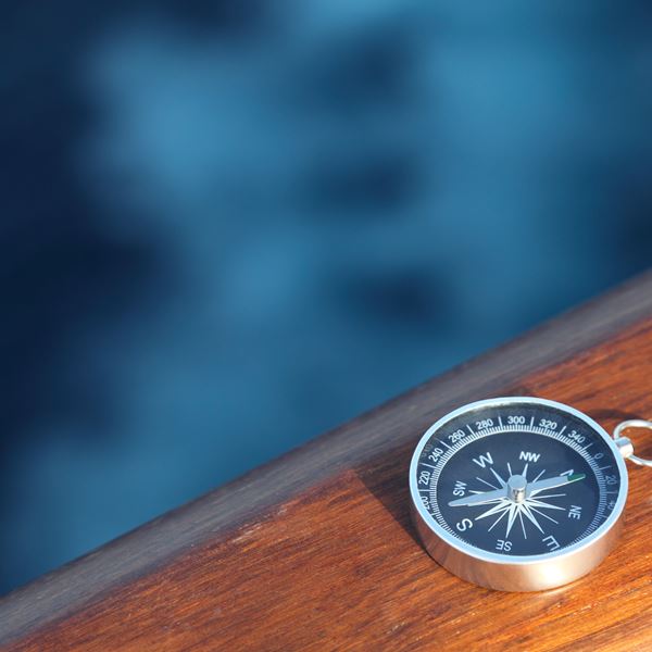 compass on a boat