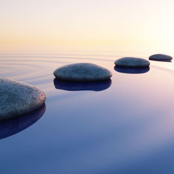 stones on water