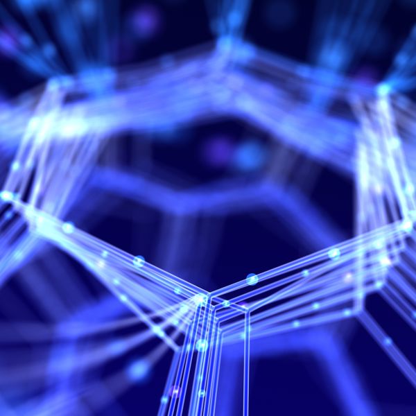 graphene hexagons illustration