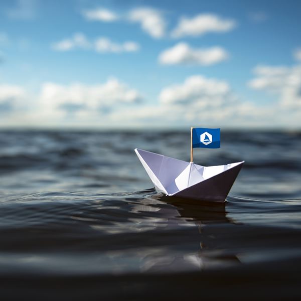 Paper boat with Graphene Flagship flag