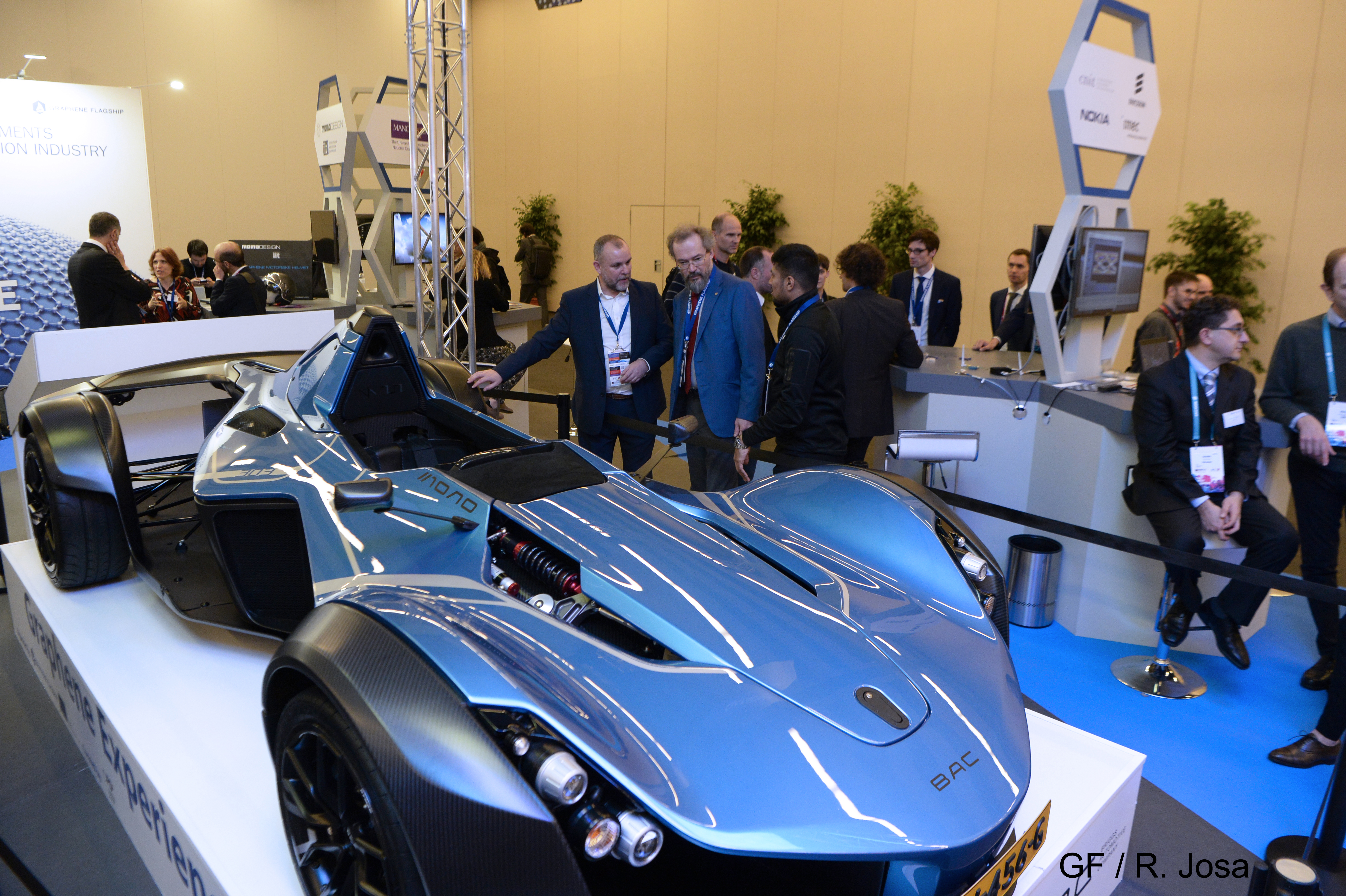 Graphene car at the Graphene Experience Zone at Mobile World Congress 2017