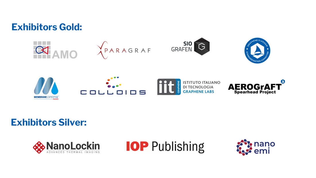 Graphene Week 2022 exhibitor logos