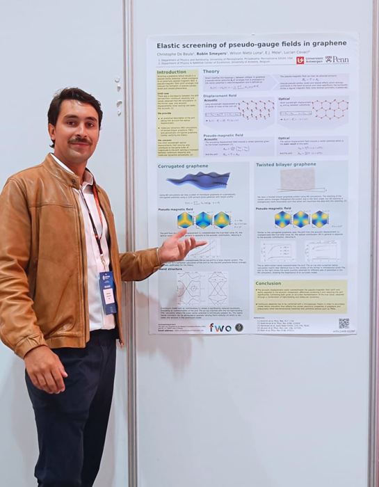 Robin Smeyers Poster Winner in Fundamentals Graphene Week 2024